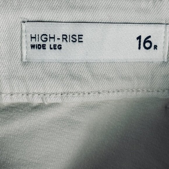 J Jill Denim Womens Bone High Rise Wide Leg Jeans Sz 16 Stretch Comfort Everyday - Picture 4 of 10
